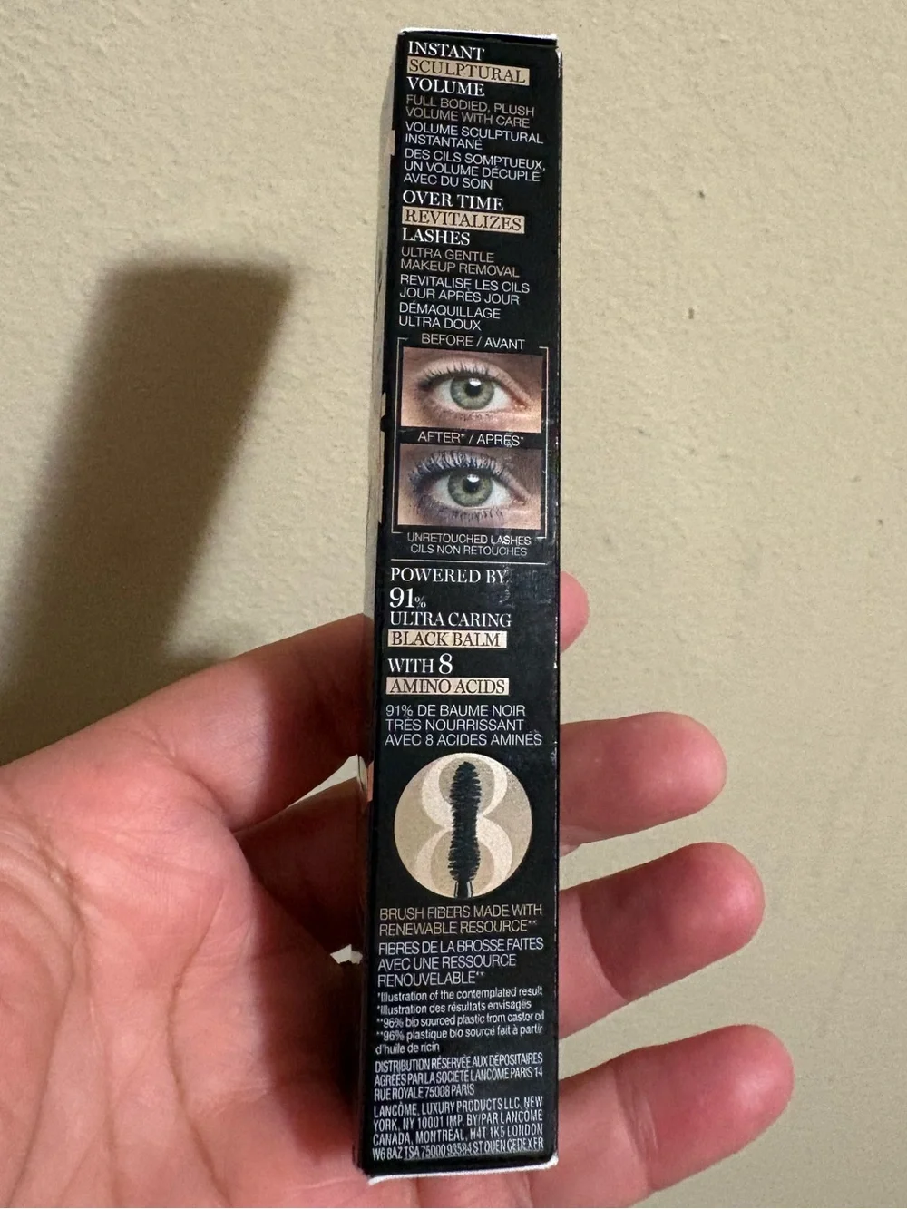 LANCÔME PARIS SERUM-INFUSED Volumizing Mascara - 02 NOIR Brand New Never Used.